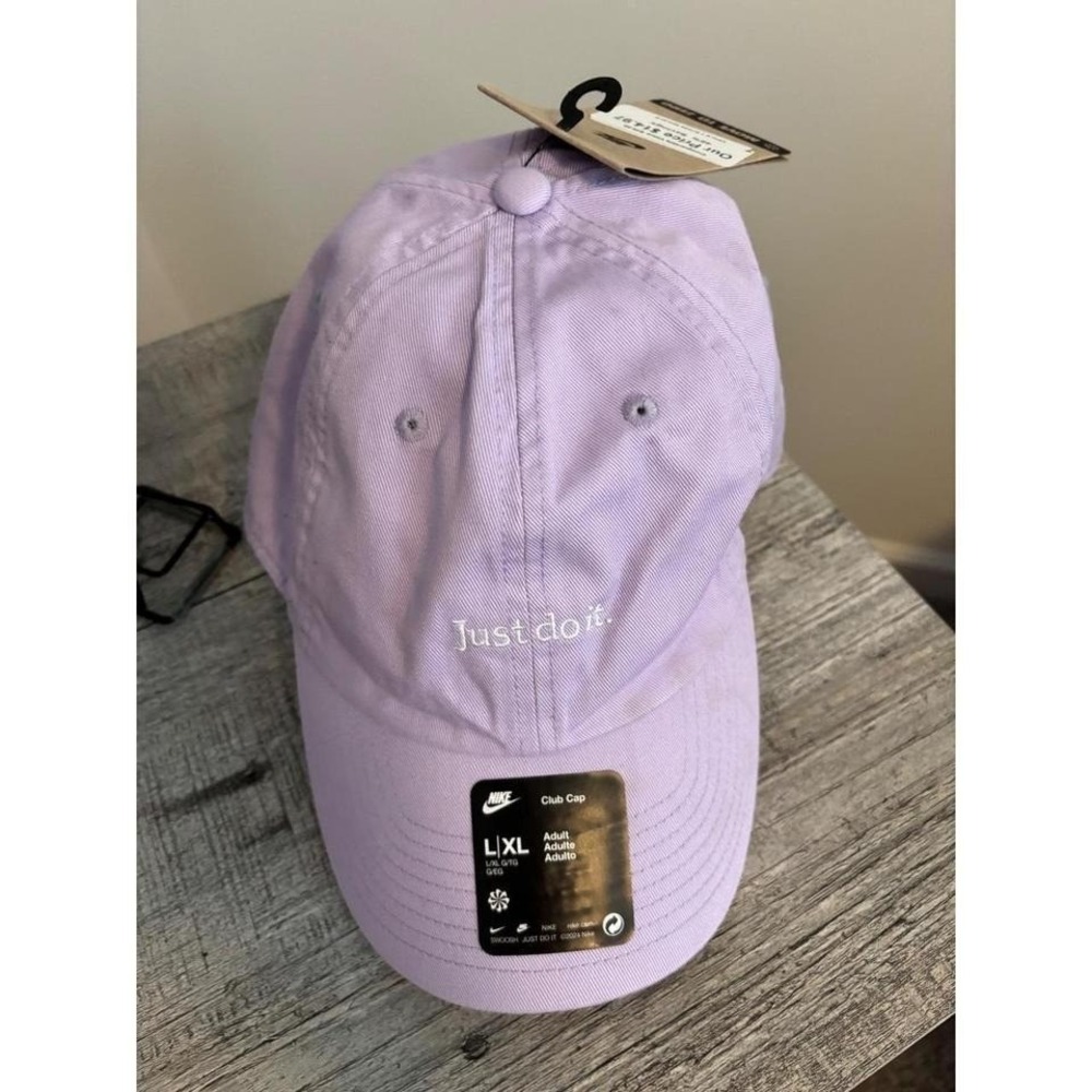Nike Club Cap Lilac Purple Just Do It Adult LXL Baseball Hat NWT